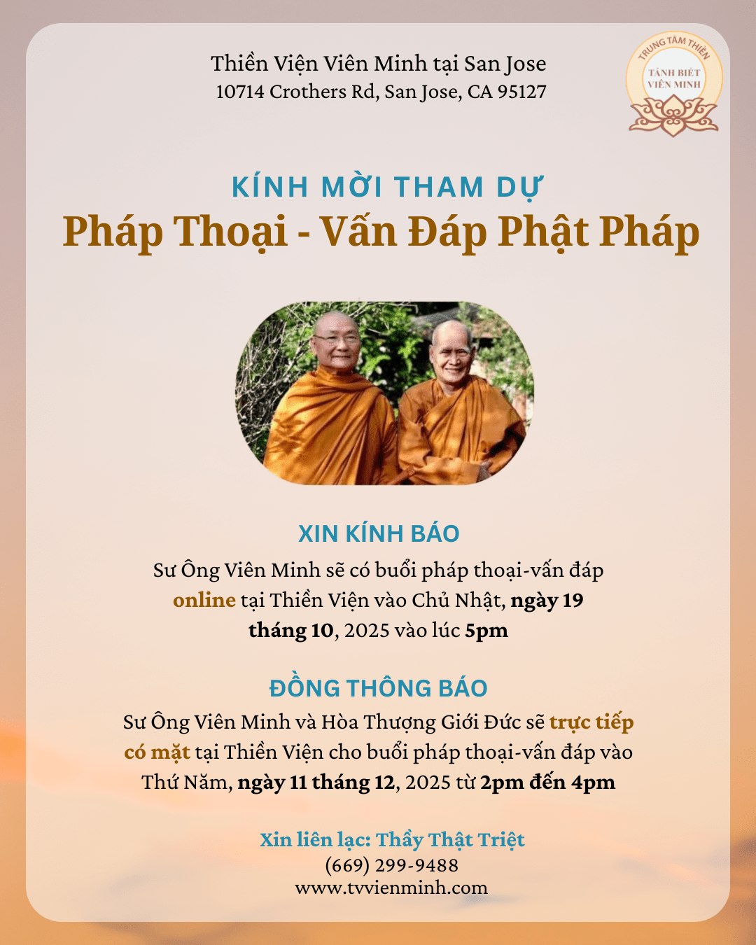 Thông Báo – Thư&nbsp;Mời